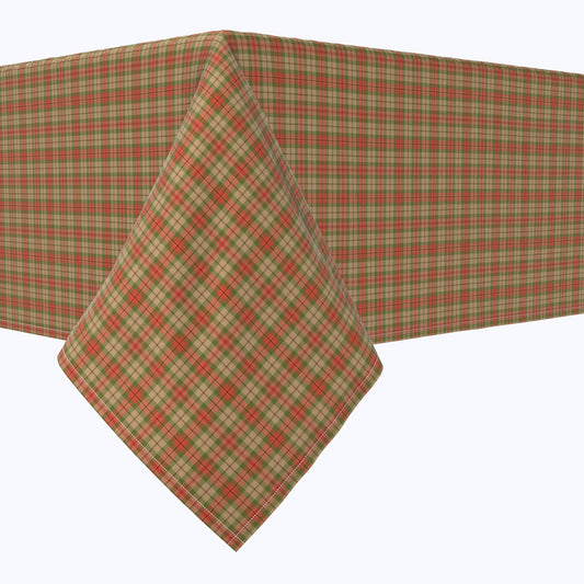 Thanksgiving Retro Tartan Plaid Cotton Rectangles