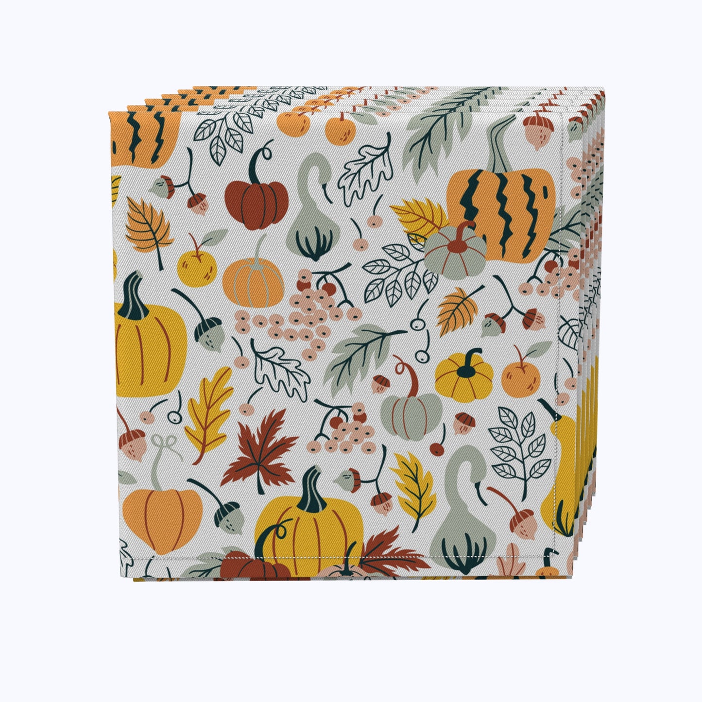 Pumpkin Décor Cotton Napkins