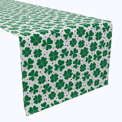 St. Patrick's Day Shamrock Decoration Cotton Table Runners